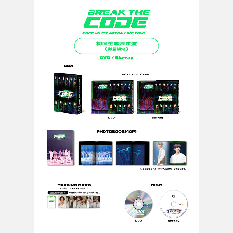 2022 INI 1ST ARENA LIVE TOUR [BREAK THE CODE]【DVD・First limited edition】